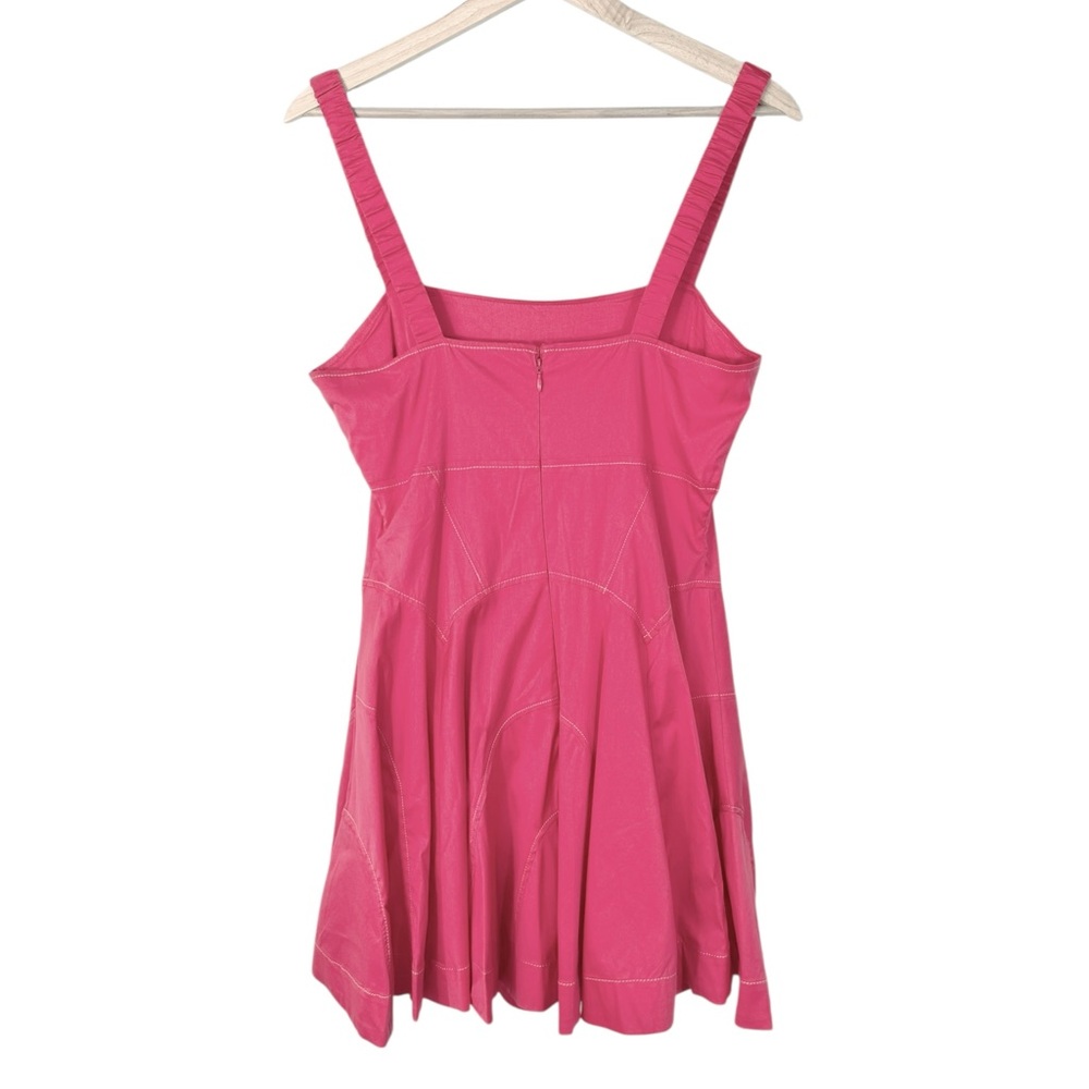 Anthropologie Drop-Waist A-Line Pink Mini Dress Medium NWT - Picture 7 of 12